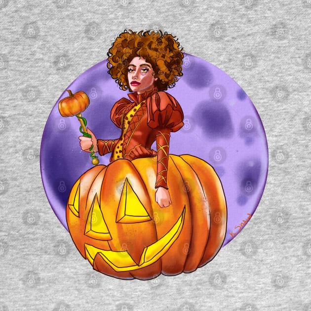 Victorian Enchantress of the Pumpkin Realm by The Art Of Kimberlee Shaw